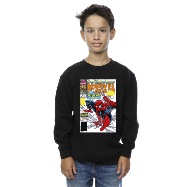 Marvel Boys Spider-Man Marvel Age Comic Cover Sweatshirt 3-4 år Black 3-4 Years