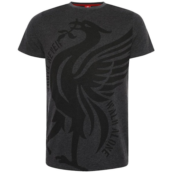 Liverpool FC Herr Liver Bird T-Shirt XXL Charcoal Marl Charcoal Marl XXL  9bc8 | Charcoal Marl | XXL | Fyndiq