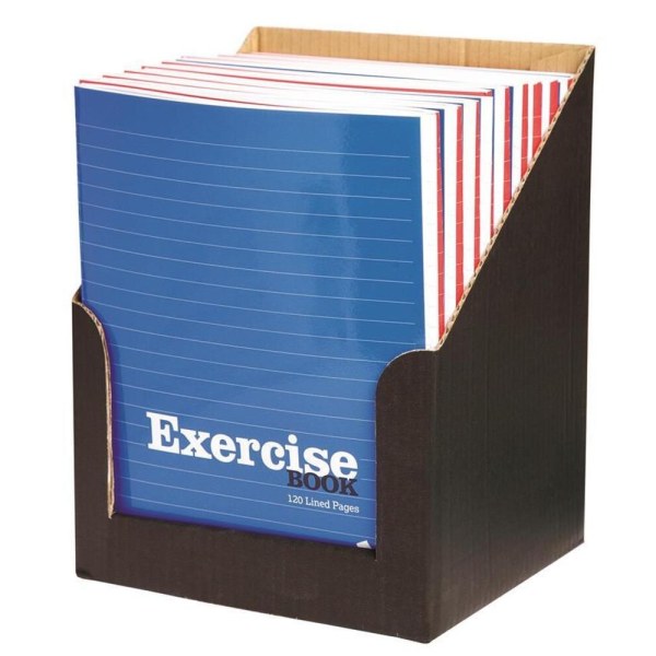 Silvine Exercise Ruled Notebook (paket med 18) 203 mm x 165 mm Mult Multicoloured 203mm x 165mm