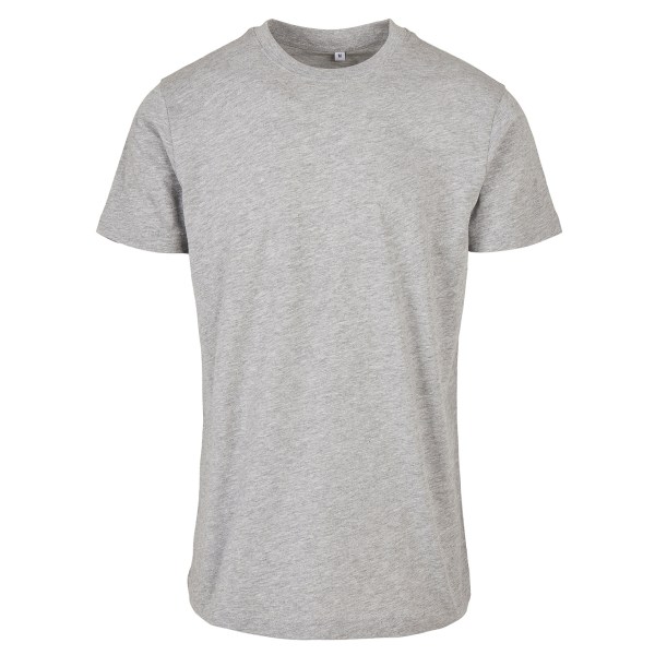 Bygg ditt varumärke Basic T-shirt med rund hals för män 3XL Heather Grey Heather Grey 3XL