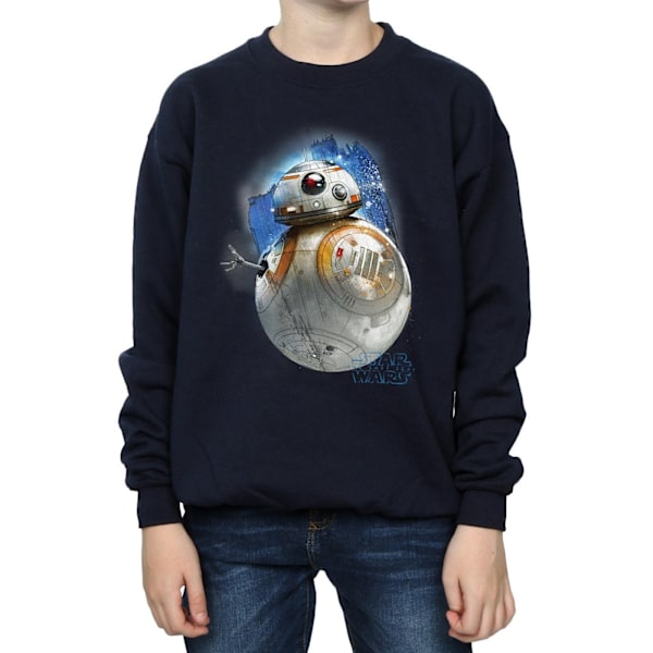 Star Wars: The Last Jedi Boys BB-8 Borstad Sweatshirt 12-13 År Navy Blue 12-13 Years