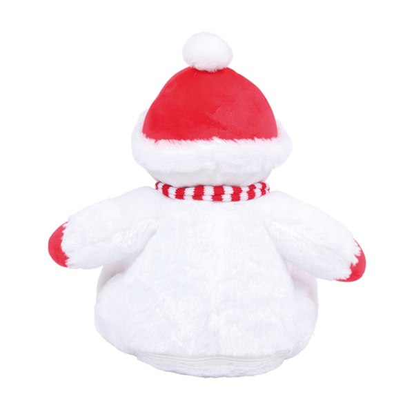 Mumbles Zipped Snowman Plyschleksak En Storlek Vit/Röd White/Red One Size