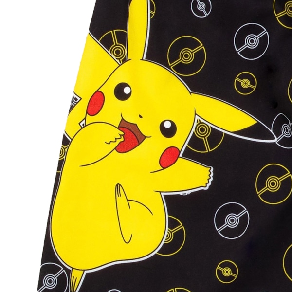 Pokemon Boys Pikachu Pokeball Badbyxor 7-8 År Svart/Blå Black/Blue 7-8 Years