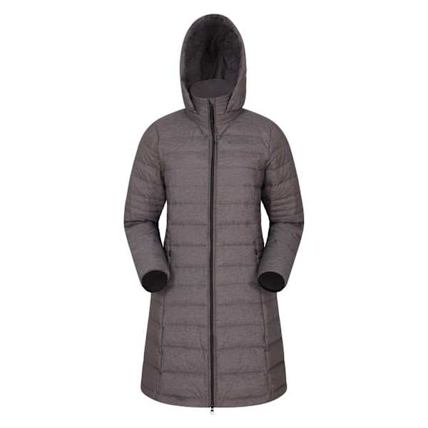 Mountain Warehouse Damjacka för Kvinnor/Damer Furnace Down Lång Längd Dark Grey 10 UK