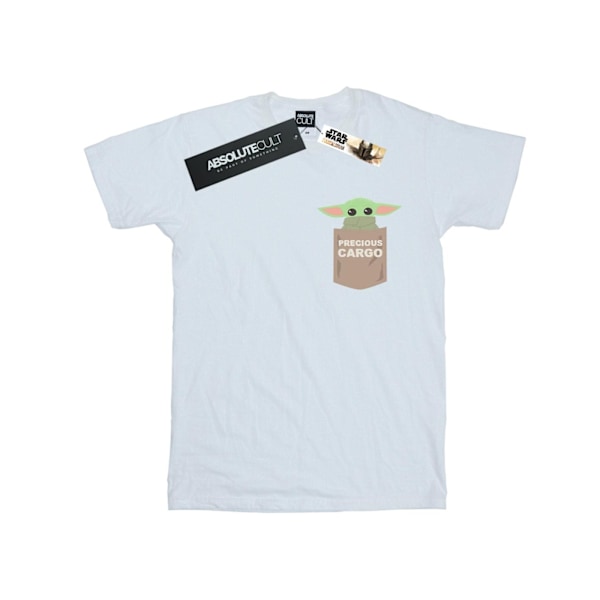 Star Wars The Mandalorian The Child Cargo Pocket T-shirt 3 för män White 3XL