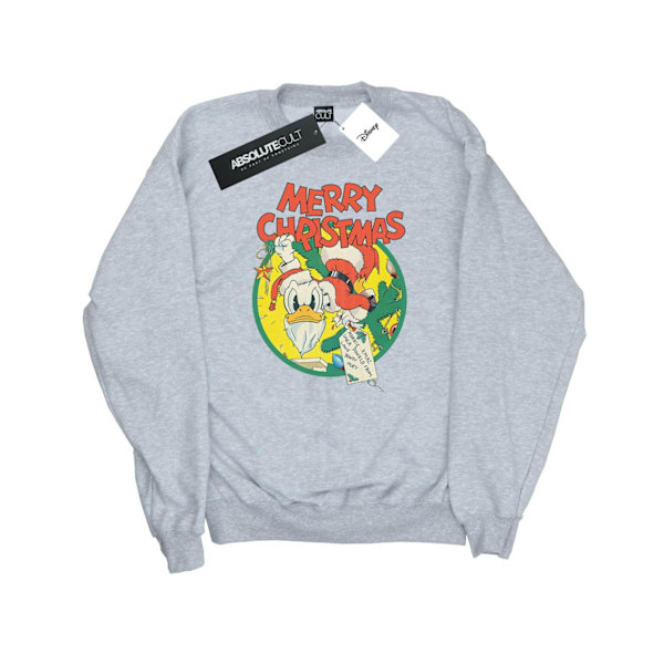 Disney Herr Donald Duck God Jul Sweatshirt M Sports Grå Sports Grey M