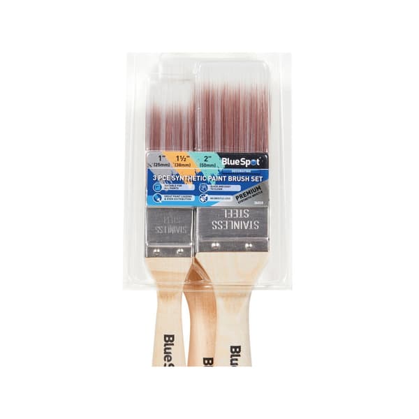Bluespot Tools Syntetisk Penselset, 3 Delar One Size Mult Multi Colour One Size