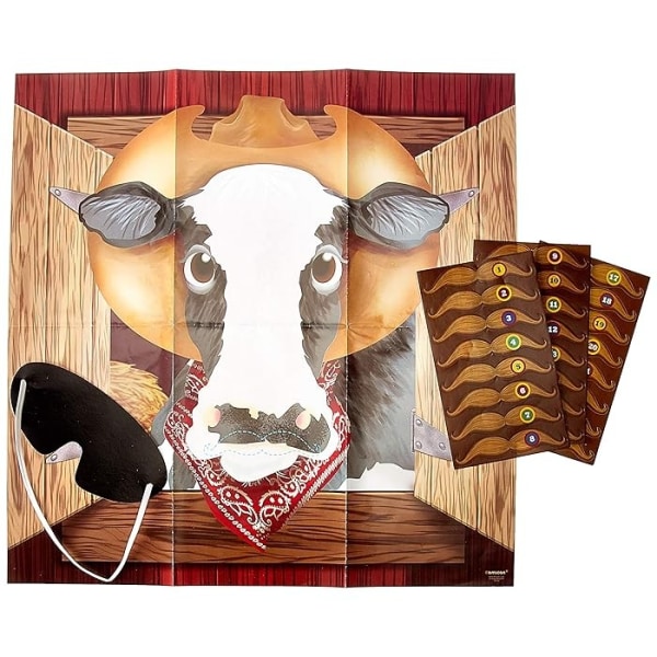 Western Yeehaw Party Game Poster Set One Size Flerfärgad Multicoloured One Size