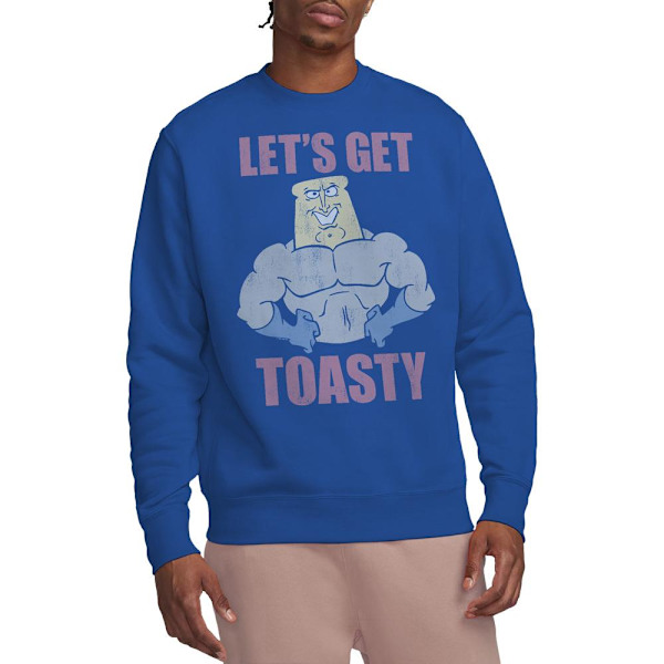 Ren & Stimpy Unisex Vuxen Let´s Get Toasty Sweatshirt M Royal B Royal Blue M
