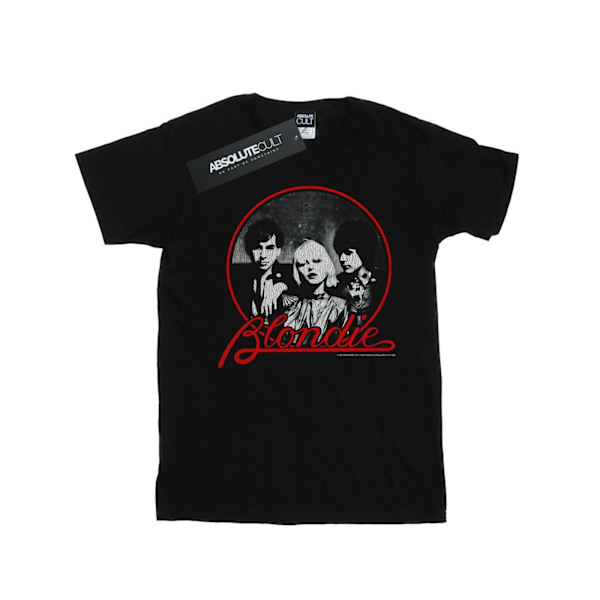 Blondie Dam/Dam Distressed Circle Bomull Boyfriend T-Shir Black XXL