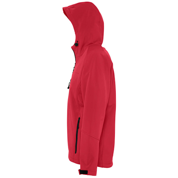 SOLS Replay Herr Huvtröja Soft Shell Jacka (Andningsbar, Vindtät Och Vattenavvisande) Pepper Red XS