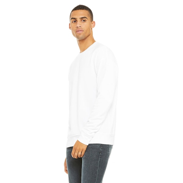 Bella + Canvas Unisex Vuxen Fleece Drop Shoulder Sweatshirt M W White M