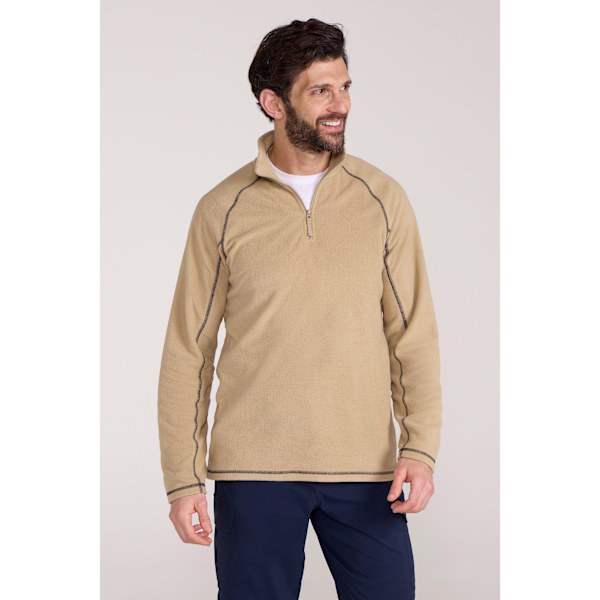 Mountain Warehouse Ashbourne II Fleece Tröja med Halv Dragkedja Herr L Ljus Light Beige L