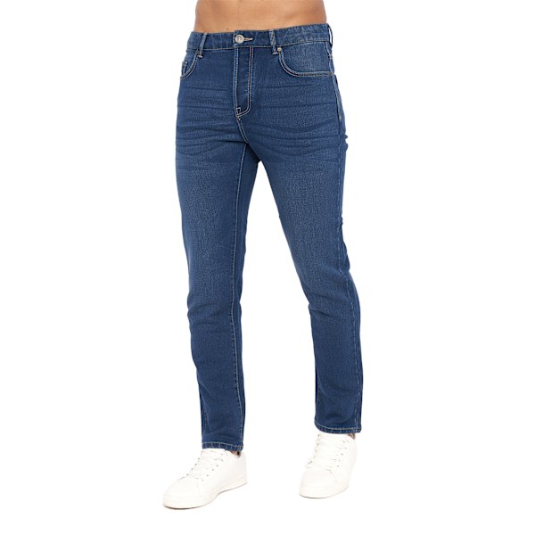 Crosshatch herr Lampoons Slim Jeans 40S Stone Wash Stone Wash 40S