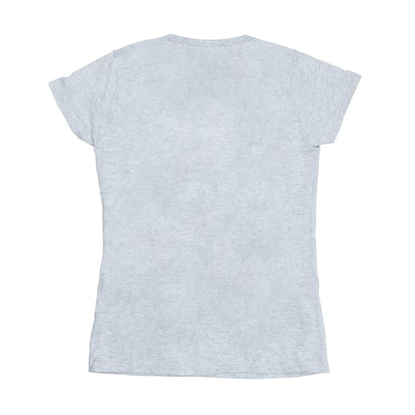 Disney Dam/Dam Mickey Mouse Text Face T-shirt i bomull S He Heather Grey S
