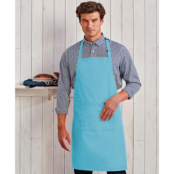 Premier Dam/Kvinnors Färger Bip Förkläde Med Ficka / Arbetskläder Turquoise One Size