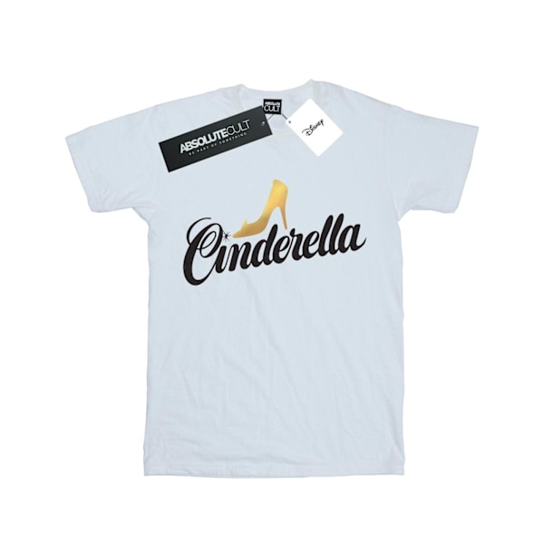 Disney Girls Cinderella Shoe Logo Bomull T-shirt 12-13 År Wh White 12-13 Years