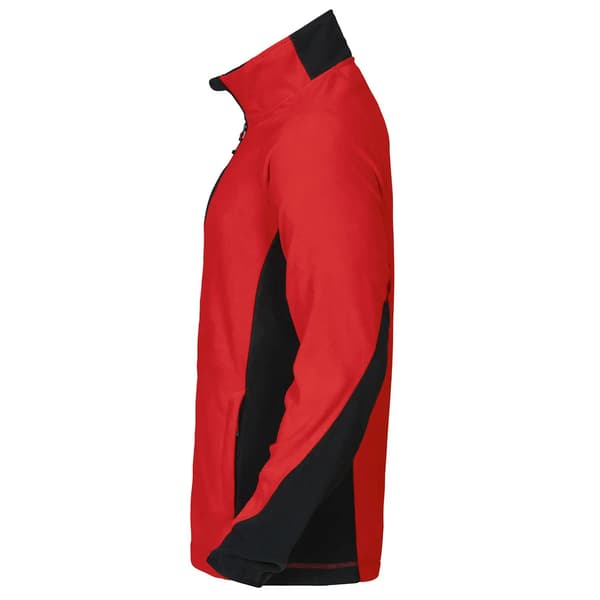 Projob Herr Prio Microfleece Raglan Fleecejacka 3XL Röd Red 3XL
