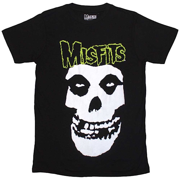 Misfits Unisex Vuxen Skalle & Logotyp T-shirt XL Svart Black XL