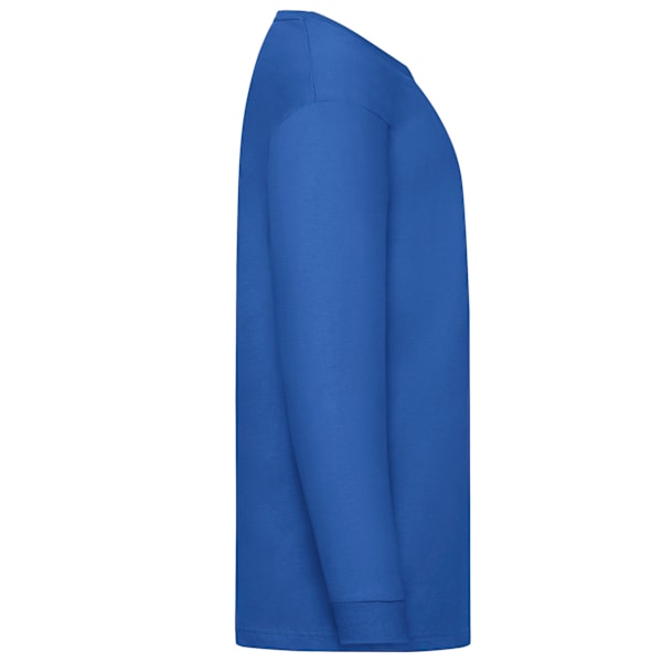 Fruit of the Loom Barn/Kids Valueweight Enkelt Långärmad Royal Blue 7-8 Years