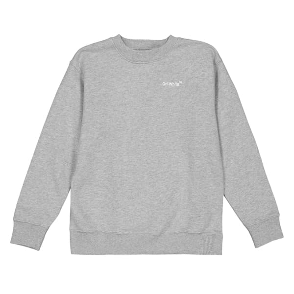 Off White Barn/Kids Monster Logo Vanlig Tröja 8 År Grey 8 Years