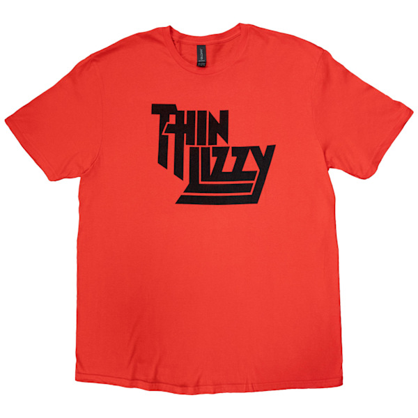Thin Lizzy Unisex Vuxen Logo Bomull T-shirt XXL Röd Red XXL