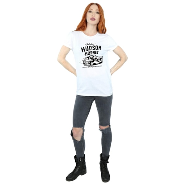 Cars Dam/Damer Hudson Hornet Bomull Boyfriend T-Shirt XL Vit White XL