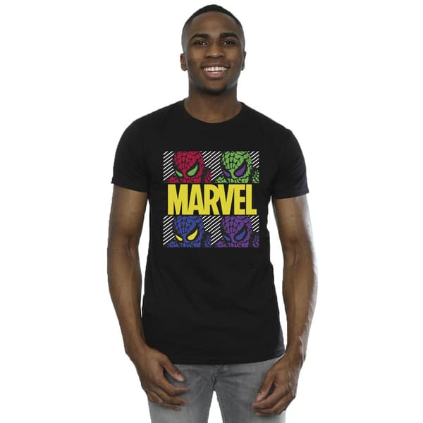 Marvel Herr Spider-Man Pop Art T-Shirt S Vit White S