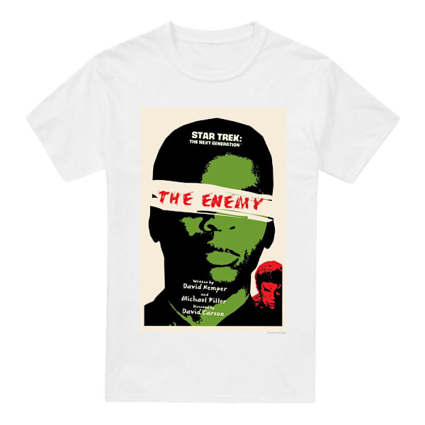 Star Trek Herr The Next Generation Säsong 3 Avsnitt 7 T-Shirt L White L