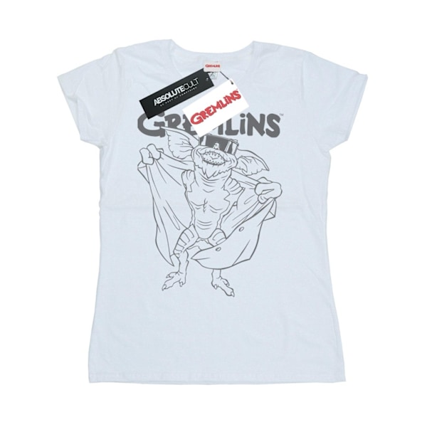 Gremlins Dam/Dam Spike´s Glasögon Bomull T-shirt XXL Vit White XXL