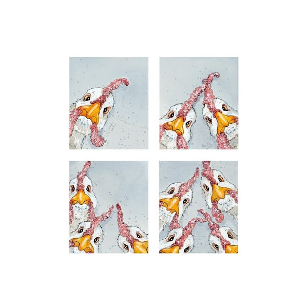 Bev Davies Photo Booth Höns Tryck 40cm x 30cm Flerfärgad Multicoloured 40cm x 30cm