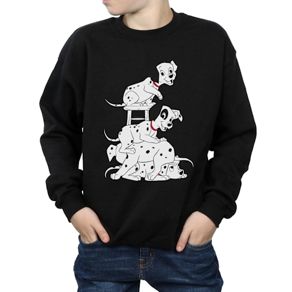 101 Dalmatiner Pojksstol Sweatshirt 7-8 år Svart Black 7-8 Years