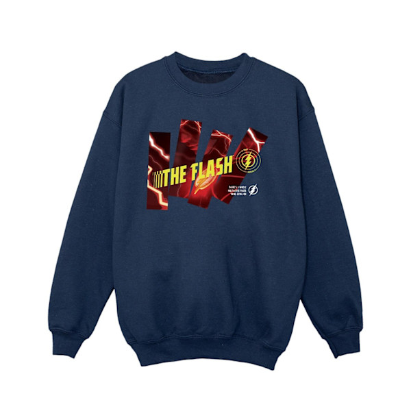 DC Comics Girls The Flash Pillars Sweatshirt 12-13 år Marinblå B Navy Blue 12-13 Years