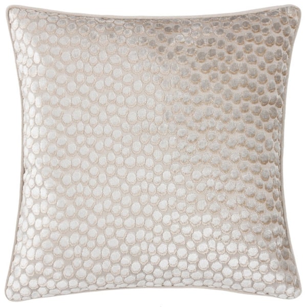 Hoem Lanzo Piped Velvet Kuddvar 45cm x 45cm Månsken Moonbeam 45cm x 45cm