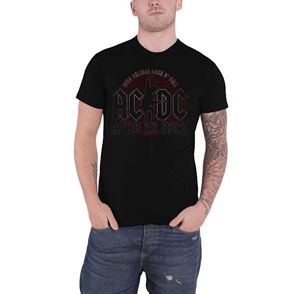 AC/DC Unisex Vuxen Hard As Rock T-Shirt XL Svart Black XL