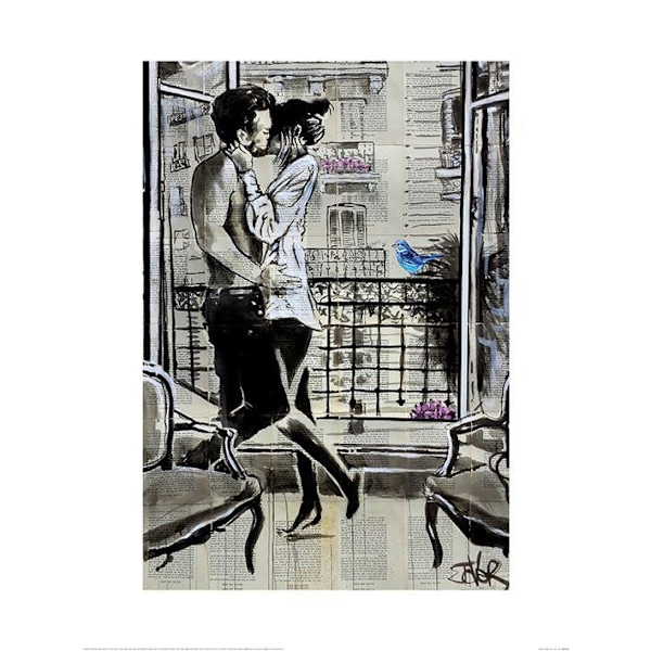 Loui Jover Room For Two Poster 80cm x 60cm Svart/Vit Black/White 80cm x 60cm