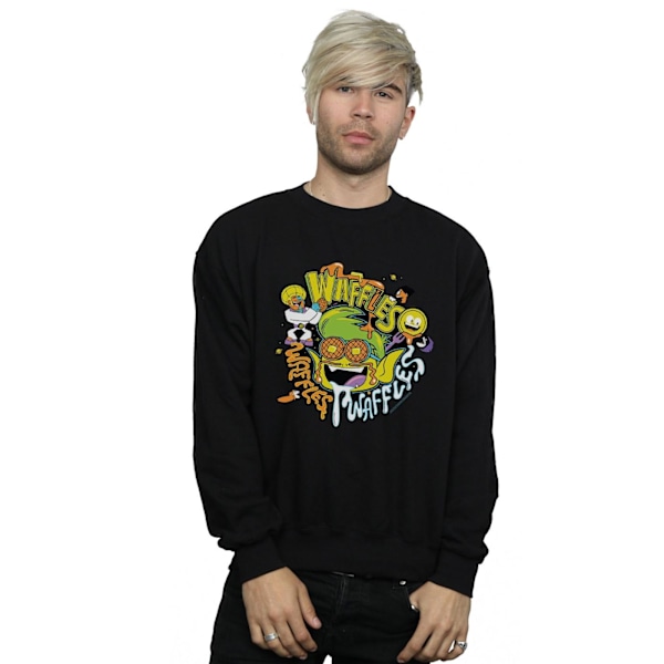 DC Comics Herr Teen Titans Go Waffle Mania Sweatshirt 3XL Svart Black 3XL