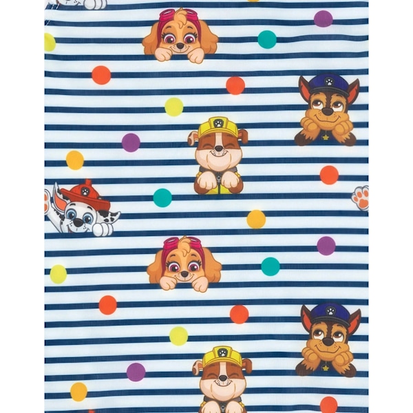 Paw Patrol Flickor Randig Baddräkt 3-4 År Marinblå/Vit Navy/White 3-4 Years
