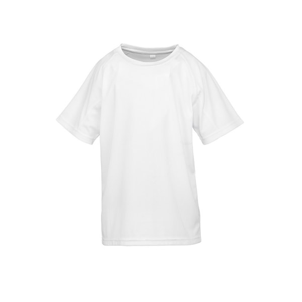 Spiro Chidlrens/Kids Impact Performance Aircool T-Shirt 5-6 år White 5-6 Years