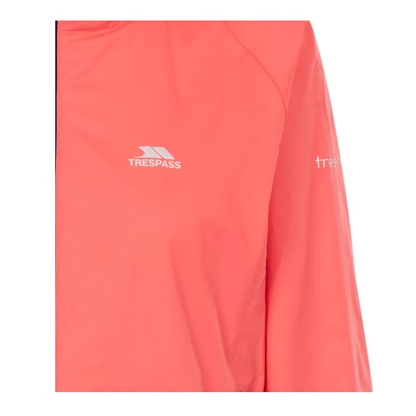 Trespass Dam/Kvinnor Qikpac Packaway Vattentät Jacka XS Pea Peach Blush XS