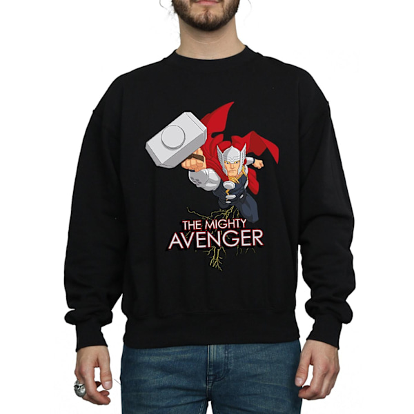 Marvel Herr Thor The Mighty Avenger Sweatshirt XXL Svart Black XXL