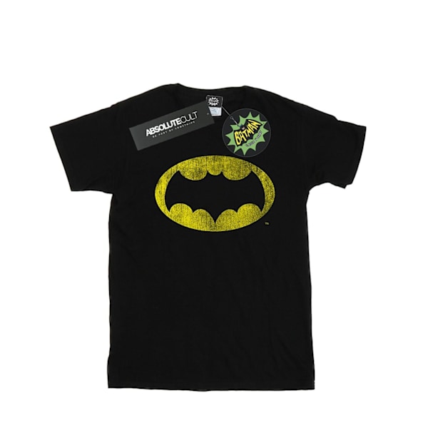 DC Comics Boys Batman TV-serie Distressed Logo T-shirt 9-11 år Black 9-11 Years