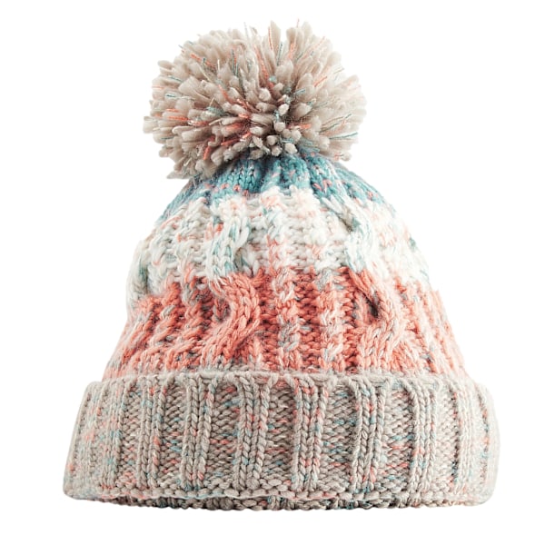 Beechfield Unisex Vuxen Korkdrag Knitad Pom Pom Mössa O Milkshake Mix One Size