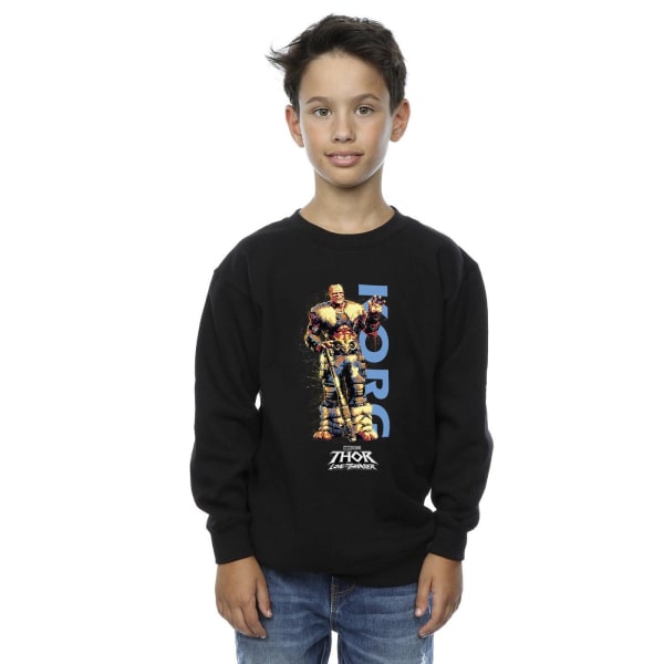 Marvel Boys Thor Love And Thunder Korg Wave Sweatshirt 12-13 år Black 12-13 Years