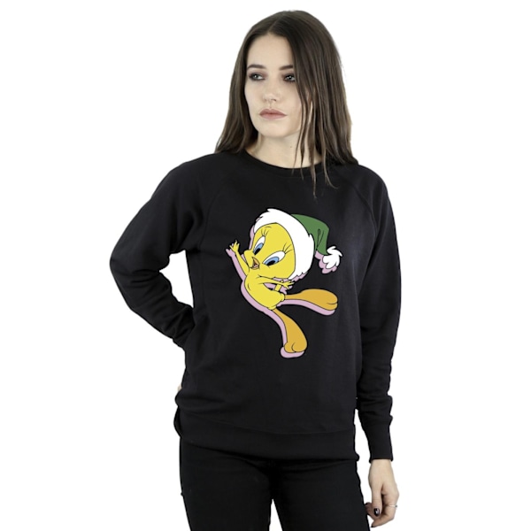 Looney Tunes Dam/Damer Tweety Julhatt Sweatshirt 4XL Black 4XL