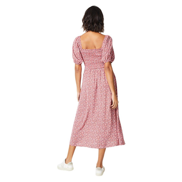 Dorothy Perkins Damklänning med Ditsy-mönster och midilängd, storlek 12 Pink 12 UK