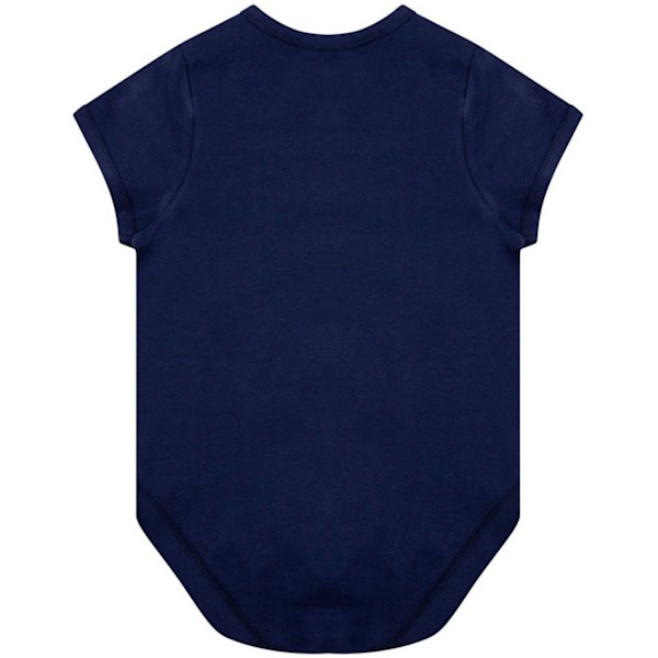 Larkwood Babies ekologisk body 12-18 månader marinblå Navy 12-18 Months