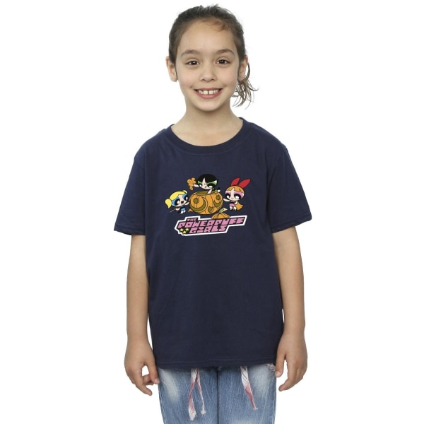 The Powerpuff Girls Girls Girls Pumpkin Bomull T-shirt 9-11 år Navy Blue 9-11 Years