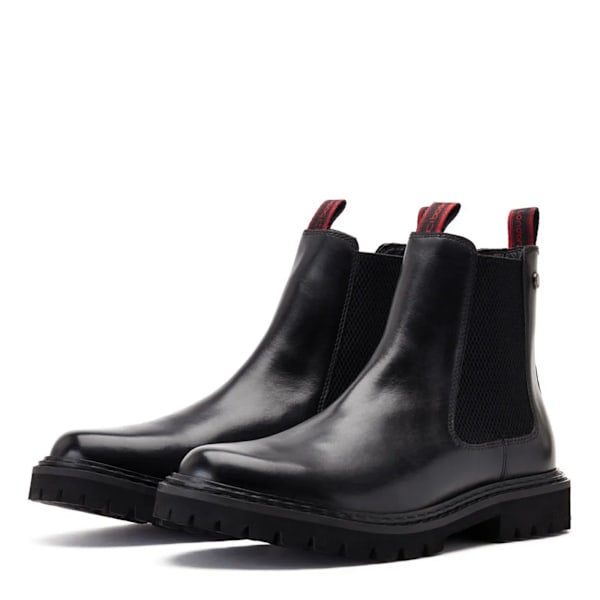 Base London Herr Utah Läder Chelsea Boots 6 UK Svart Black 6 UK