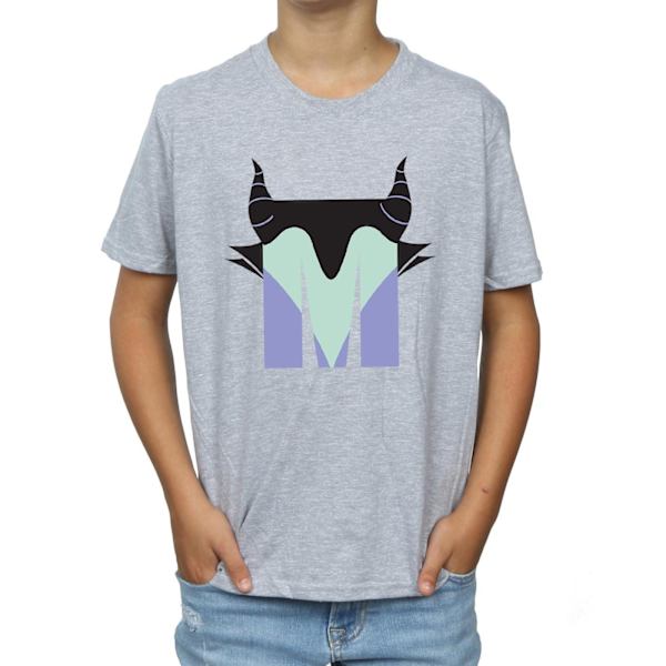 Disney Boys Alphabet M Is For Maleficent T-Shirt 12-13 År Sp Sports Grey 12-13 Years